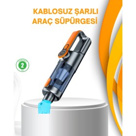 Resim Datatek Kompakt Şarjlı El Süpürgesi Kuru ve Sıvı Temizlik 5 Aparatlı 