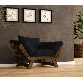 Resim Woodesk Adalar Masif Ceviz-Siyah Renk Berjer CPT8139-140 