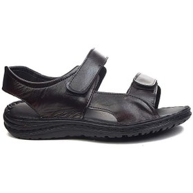 Resim Mergenshoes M10 Kahve Günlük Erkek Hakiki Deri Sandalet Ayakkabı 