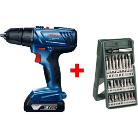 Resim Bosch Gsr 180-LI Akülü Vidalama ve 25 Parça Vidalama Ucu Seti 