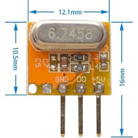 Resim Süperheterodin 433mhz Rxb14 Rf Alıcı Modül Kablosuz Haberleşme Kumanda Oyuncak Rc Araba Kapı Alarm 