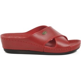 Resim Kırmızı Anatomik Kadın Terlik Ayakmod 15.032 Z Kırmızı 