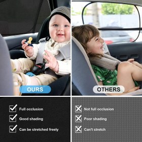 Resim Okavango 2 Adet Araba Araç Oto Yan Cam Güneşlik 