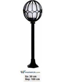 Resim 100X30 25 Lik Lale Meridyen Model Park Bahçe Aydınlatma Çim Direğ 