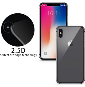 Resim Microcase Apple iPhone X Ön ve Arka İçin Tempered Glass Cam Ekran Koruyucu 