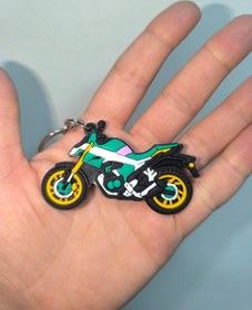 Resim Silikon Kaliteli Motosiklet Anahtarlığı Esnek, Dayanıklı Ve Şık Tasarım Yeşil 