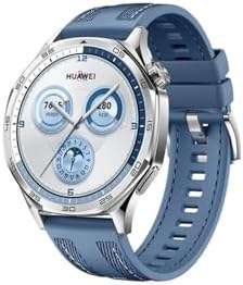 Resim Samsung Galaxy Watch 3 45mm Watch 46 mm ile Uyumlu Hybrid Nylon Dikiş Desenli Tokalı Silikon Kayış Mavi 