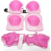 Resim Store Kız Çocuk Bisiklet Scooter Dizlik Dirseklik Korucu Eldiven Bisiklet Scooter Koruyucu Set Ekipman, Pembe 