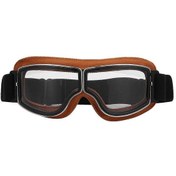 Resim Açık Hava Motosiklet Scooter Bisiklet Gözlükleri Rüzgar Geçirmez Kask Gözlükleri Şeffaf Cam 