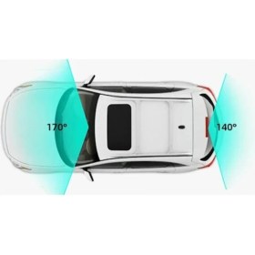 Resim Yeelock 10 Inch Dikiz Aynası Araç Kamerası Tam Ekran Dokunmatik Full Hd 1080P Ekranlı Geri Görüş Kamerası 