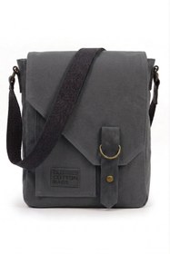 Resim Old Cotton Mumlu Kanvas Erkek Postacı Çantası Günlük Tablet Omuz Çantası 22x28 cm 