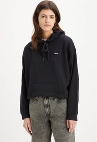 Resim LEVI’S EVERYDAY HOODIE TR CAVIAR Siyah Kadın Sweatshirt 