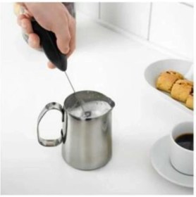 Resim Choke Pilli Mini Mixer Kahve Süt Köpürtücü Karıştırıcı Cappuccino Mixer 
