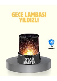 Resim Mey İthalat Led Renk Değiştiren Yıldız Projektör Galaxy Efektli Gece Lambası Mavi 