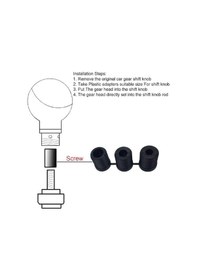 Resim Premium Alüminyum Vites Topuzu Universal, Spor Görünüm, Gümüş Gümüş 
