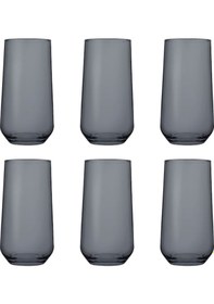 Resim Paşabahçe 420015 Allegra Gri Meşrubat Bardağı 470cc - 6 Adet 