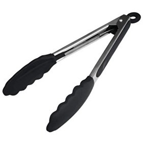 Resim Kitchen Design Lab Çok Amaçlı Metal Mutfak Makası Ve Silikon Kızartma Maşa Servis Seti - 3 Adet 