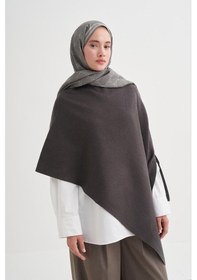 Resim Carell Grace Monogram Floş Şal Gri Çok Renkli 