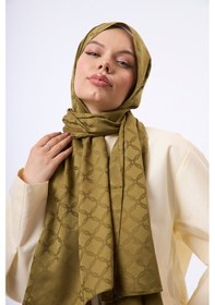 Resim Mirsoy Scarf Lina Modern Desen Şal Hardal 