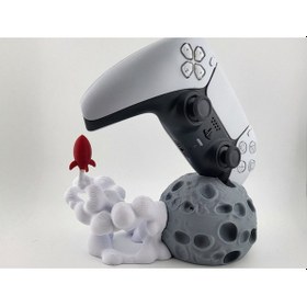 Resim Ay Ve Roket Figürlü Ps5 Stand 