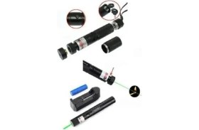 Resim Polizei Şarjlı Turbo Yeşil Lazer Pointer Kibrit Yakabilen Güç 1000MW 