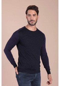 Resim Ferraro Bisiklet Yaka Superfine Yün Kazak - Lacivert Lacivert (390466639) Lacivert 