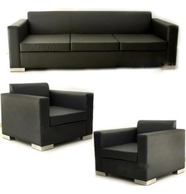 Resim Koltuk Stilim Oval-2 Üçlü Ofis Oturma Grubu 