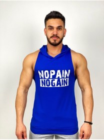 Resim BLACK - Nopain Nogain Kapşonlu Fitness Atleti 