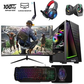 Resim Izoly ST999548 i5-4400 16 GB 512 GB SSD 4 GB RX550 24" Free Dos Masaüstü Oyuncu Bilgisayarı 