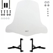 Resim GP KOMPOZİT Gp Kompozit Siperlik Tur Camı Şeffaf 59cm Honda Spacy 110 Fızy 125 Actıva 125 Alpha 110 