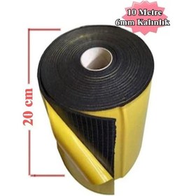 Resim Araç Oto Ses Isı Yalıtım Flexi Kauçuk Sünger Yapışkanlı 9mm Kalın 20cmx10mt 