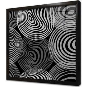 Resim Dekoratif Soyut Çerçeveli Cam Tablo 