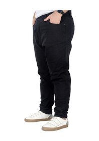 Resim Mode Xl Büyük Beden Erkek Gabardin Pantolon 5 Cep Doğa Classic 22920 Siyah 001 