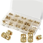 Resim Seeppitous 362PCS Somun Ekleri, M2/m3/m4/m5/m6 Dişli Ekler, Isı Seti Ek Aleti, Dişi Iplikçikli Isı Gömme Somunu (Yurt Dışından) 