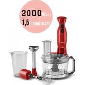 Resim Güçlü Turbo Doğrayıcı ve Blender Seti, Buz Kırıcı, Çok Fonksiyonlu Mutfak Robotu 