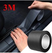 Resim Gaojunshop01 3m Nano Karbon Fiber 5d Kapı Aynası Kaplaması 100x300cm Su Geçirmez Dayanıklı 