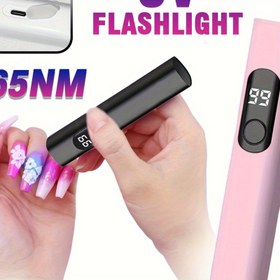 Resim 1 adet Mini Taşınabilir LED Tırnak Lambası, Çok Fonksiyonlu ABS Malzeme Güçlendirme Işığı, Otel Kontrolü, Acil Durum, Para Kontrolü, Boya Detektörü Çalışma Işığı, USB Şarj Edilebilir El Lambası, Tırnak Sanatı Aracı 