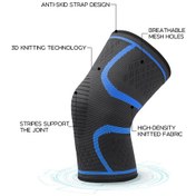 Resim Vkemall S Boyutu Mavi Spor Diz Koruyucu Çift Paket - Silikon Kayma Önleyici, Nemlendirici, Bisiklet Tenis Fitness İçin Çok Renkli 