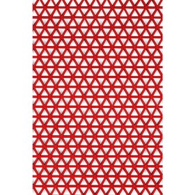 Resim TBM Plastik Kaydırmaz Kırmızı Yıldız Paspas EN:120cm 120 x 180 cm 