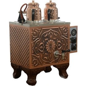 Resim Kutlu Ticaret Antik 2 Demlikli Bakır Çay Kazanı 