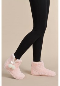Resim Kadın Panduf Kışlık Ev Botu Ev Ayakkabısı Su Yolu Velsoft Sessiz Taban PEMBE 
