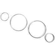 Resim Ulzyvf Bmw E38 E39 E53 Hız Göstergesi Kadran Halkaları - Gümüş Renk Abs Plastik 