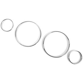 Resim Ulzyvf Bmw E38 E39 E53 Hız Göstergesi Kadran Halkaları - Gümüş Renk Abs Plastik 