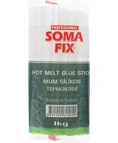 Resim Erpilsan 1 KG 7.4X300 MM Ince Somafıx Mum Silikon Şeffaf Çubuk Sıcak 