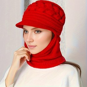 Resim Kadınların Peluş Kayak Maskesi - Kulaklar ile Sıcak, Rüzgar Geçirmez Balaclava Boyun Gaiter, Hafif, Elastik, Kış Dış Mekan Aktiviteleri için İdeal, Dış Ekipman | Şık Kayak Maskesi | Dokulu 