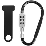 Resim Gildedwill Yarış Motosikleti Ve Bisiklet Kask Kilidi İçin Hırsızlığa Karşı Açık Yüz Kask Kilidi Bağlantı Elemanı + T Çubuğu 