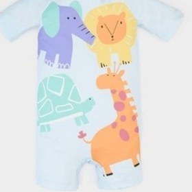 Resim DeFacto Erkek Bebek Desenli Mayo E3358A525SMBE495 Mavi 