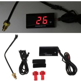 Resim Xifu Shop C Kırmızı Stil Yarış Scooter Elektrikli Motosiklet LCD Dijital Termometre Enstrüman Su Sıcaklık Metre - Türkçe (Yurt Dışından) 