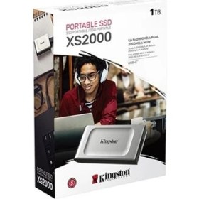 Resim Kingston 1Tb Sxs2000-1000Ga Usb 3.2 Type C Gri Gen 2 2000Mb Okuma-2000Mb Yazma Taşınabilir Ssd 