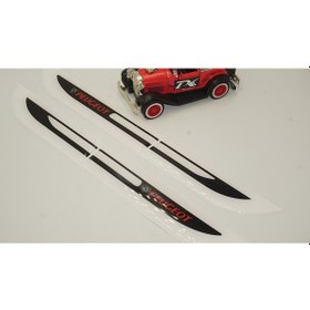 Resim Peugeot 407 Yan Çamurluk 3M 3D Damla Silikon Yeni Nesil Logo Ambl 